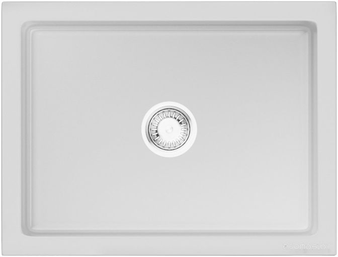 Кухонная мойка Omoikiri Mikura 61 WH-Glossy (белый глянцевый), фото 1