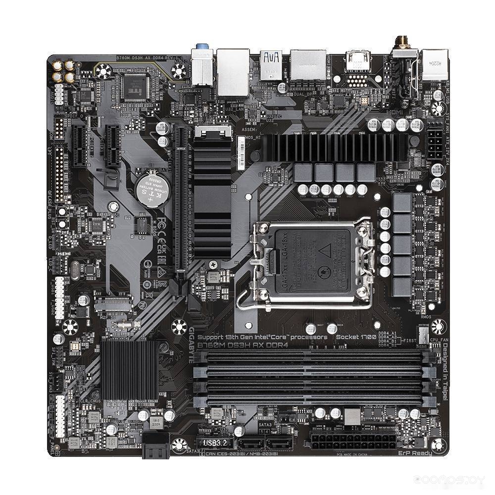 Материнская плата Gigabyte B760M DS3H AX DDR4 (rev. 1.0), фото 3