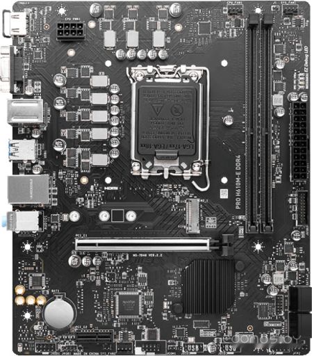 Материнская плата MSI PRO H610M-E DDR4, фото 1