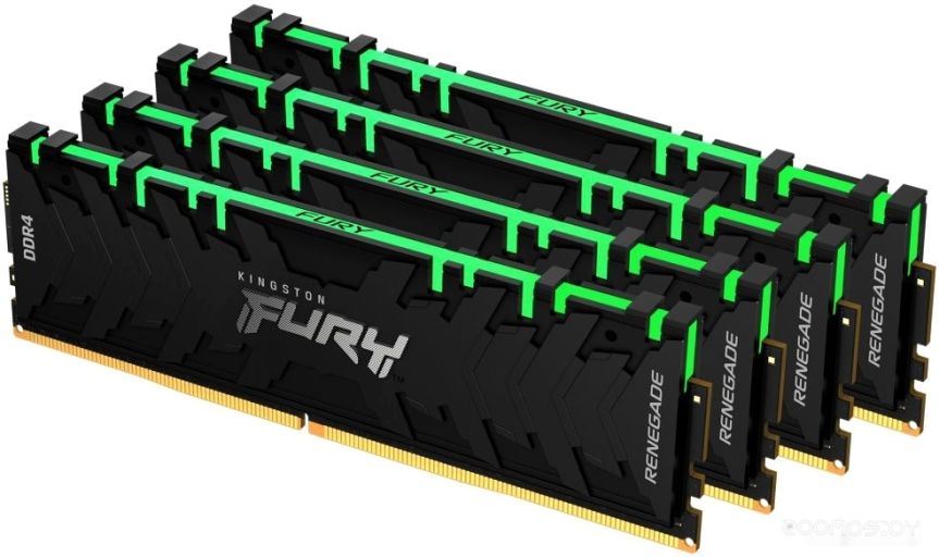 Оперативная память Kingston FURY Renegade RGB 4x8GB DDR4 PC4-28800 KF436C16RBAK4/32, фото 1