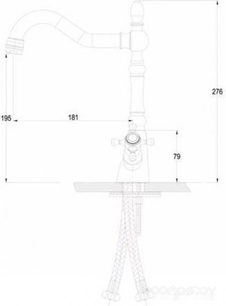 Смеситель Paulmark Essen Es226001-310 (серый), фото 3