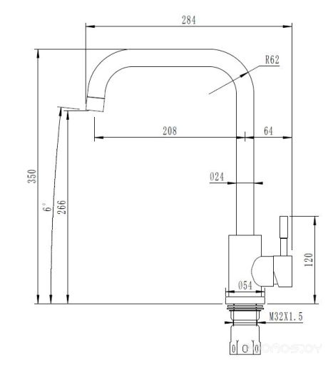 Смеситель ARFEKA AF SD-01SS304 BLACK GRAFIT, фото 1