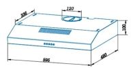 Кухонная вытяжка CATA C1-T600 X