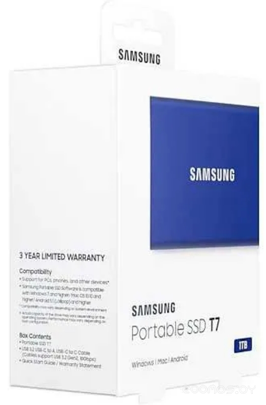 SSD-накопитель Samsung T7 Touch 1TB (синий) (MU-PC1T0H/WW), фото 4