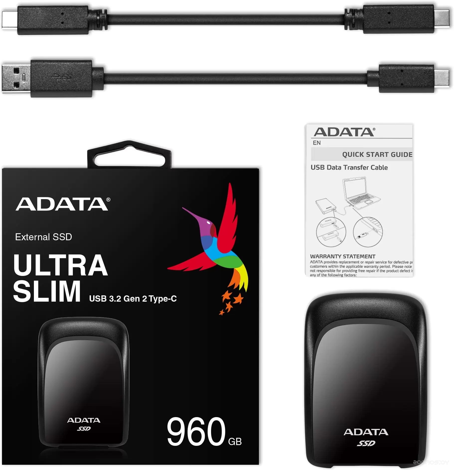 Внешний жёсткий диск A-Data ASC680-480GU32G2-CBK, фото 6