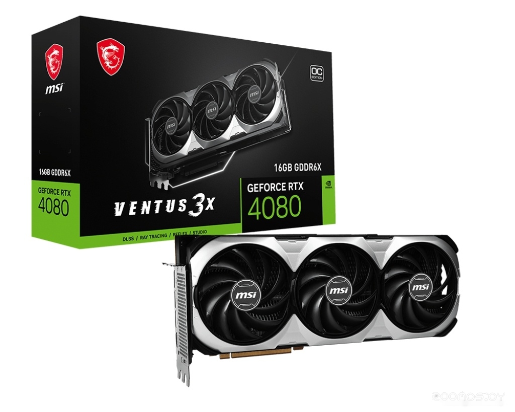 Видеокарта MSI GeForce RTX 4080 16GB Ventus 3X OC, фото 2