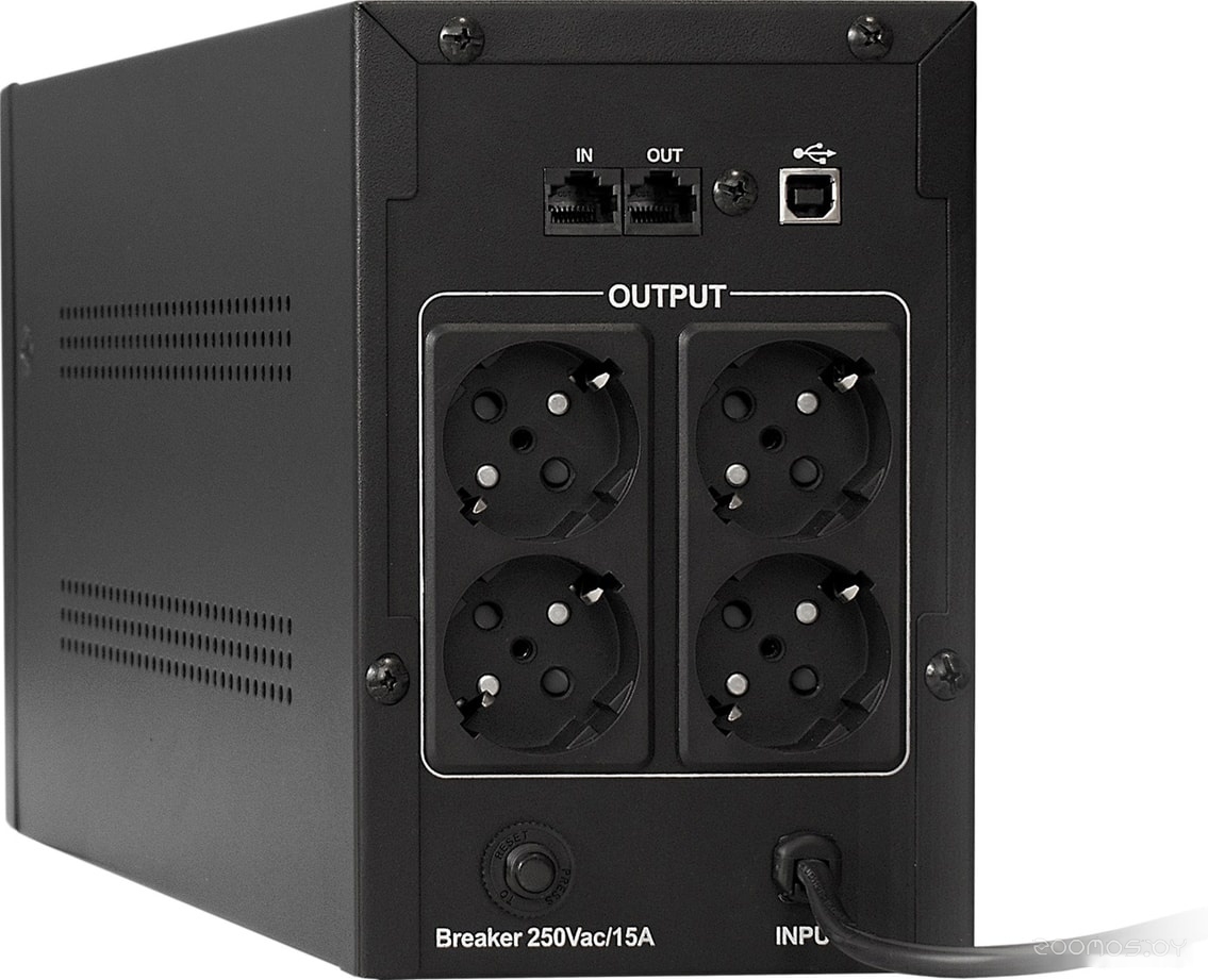 Источник бесперебойного питания Exegate SpecialPro UNB-1200.LED.AVR.EURO.RJ.USB, фото 2