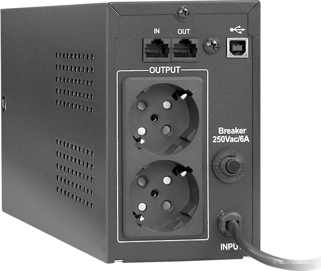Источник бесперебойного питания Exegate Power Smart ULB-850.LCD.AVR.EURO.RJ.USB, фото 2