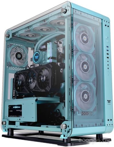 Корпус Thermaltake Core P6 Tempered Glass Turquoise CA-1V2-00MBWN-00, фото 1
