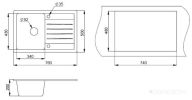 Кухонная мойка Granula ST-7602 черный