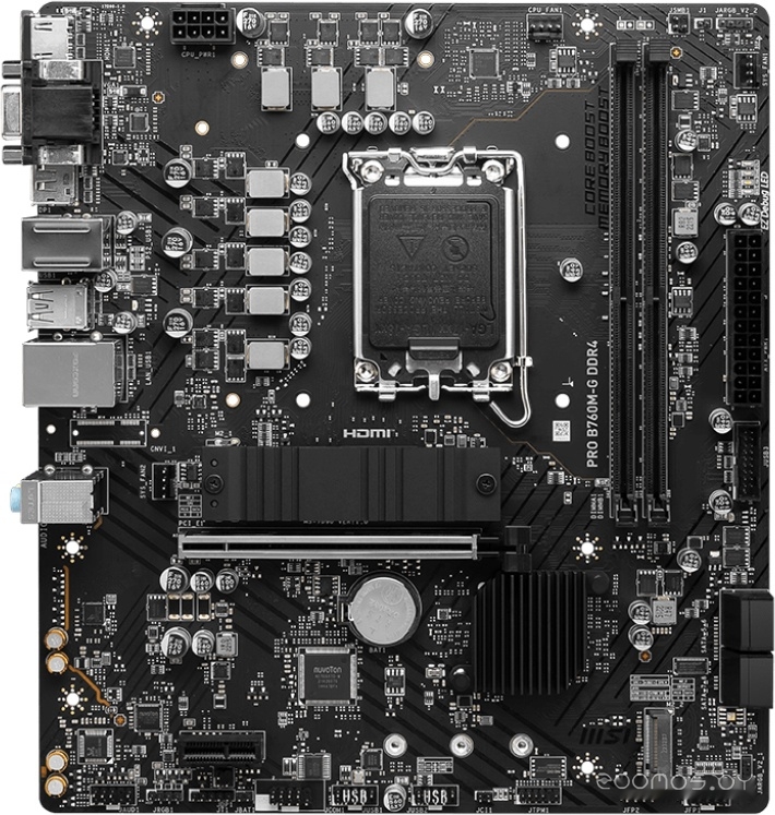 Материнская плата MSI PRO B760M-G DDR4, фото 2