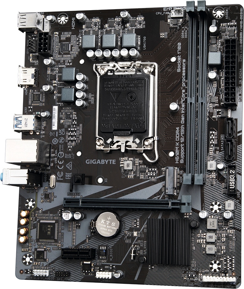 Материнская плата Gigabyte H610M K DDR4, фото 3