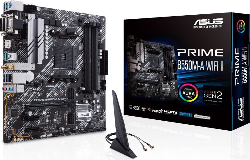 Материнская плата Asus Prime B550M-A WIFI II, фото 1