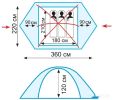Экспедиционная палатка Tramp Peak 3 v2