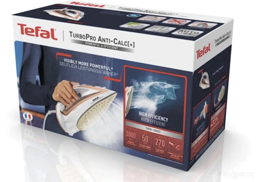 Утюг Tefal Turbo Pro Anti-Calc+ FV5697E0, фото 4