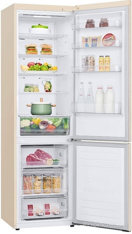 Холодильник с морозильником LG GW-B509SEKM, фото 9