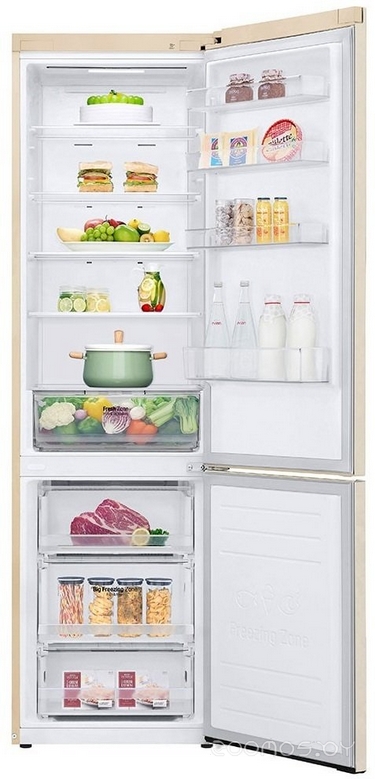 Холодильник с морозильником LG GW-B509SEKM, фото 8