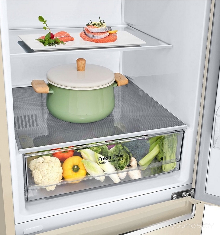 Холодильник с морозильником LG GW-B509SEKM, фото 11