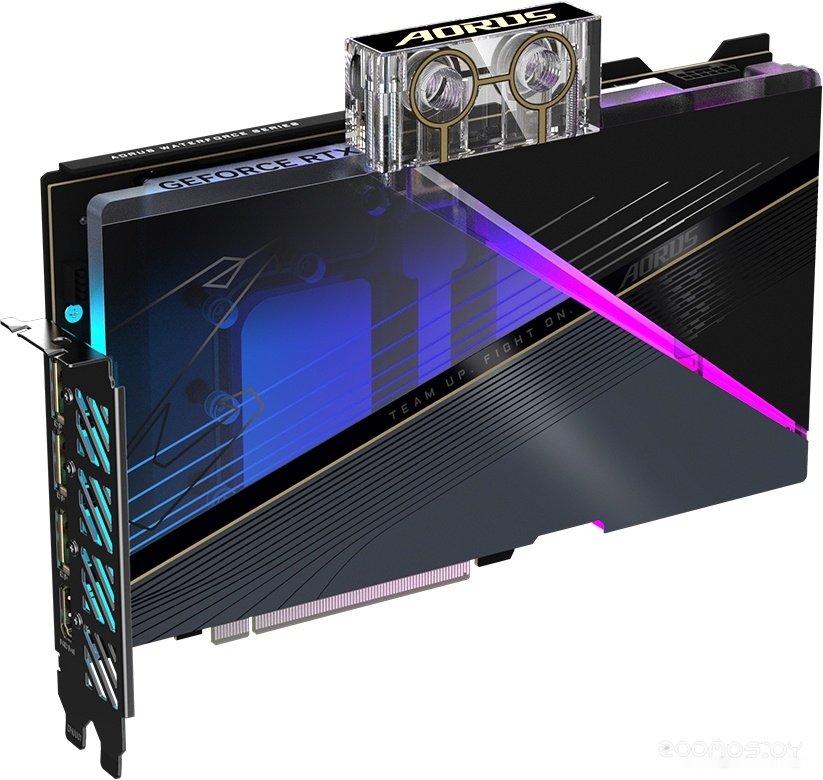 Видеокарта Gigabyte Aorus GeForce RTX 4080 16GB Xtreme Waterforce WB GV-N4080AORUSX WB-16GD, фото 2