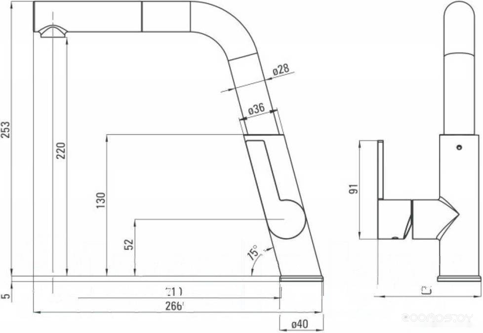 Смеситель Deante Silia BQS Z73M, фото 5
