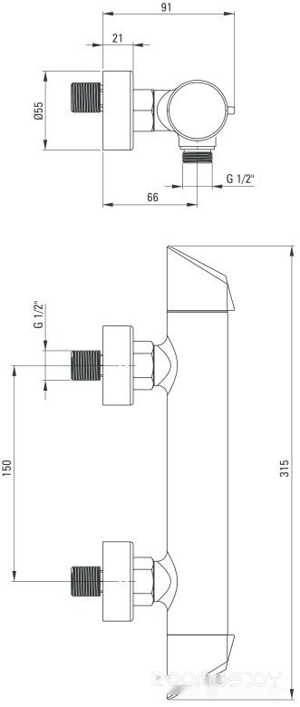 Смеситель Deante Arnika Titanium BQA D40M, фото 2