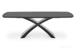 Кухонный стол Halmar Silvestro 180 (темно-серый/черный)