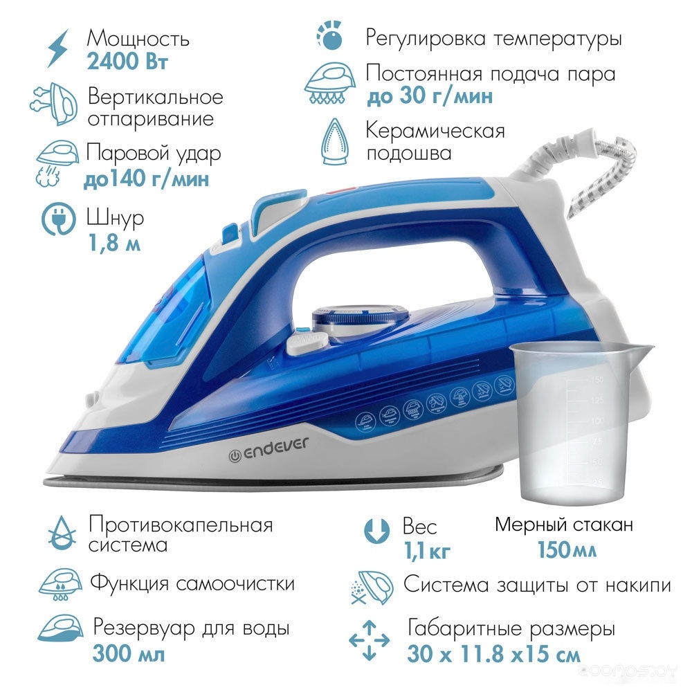 Утюг Endever Delta-219, фото 3