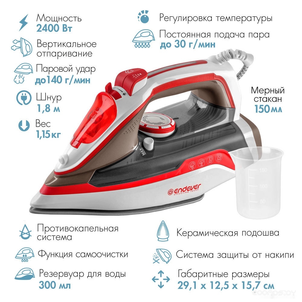 Утюг Endever Delta-223, фото 4