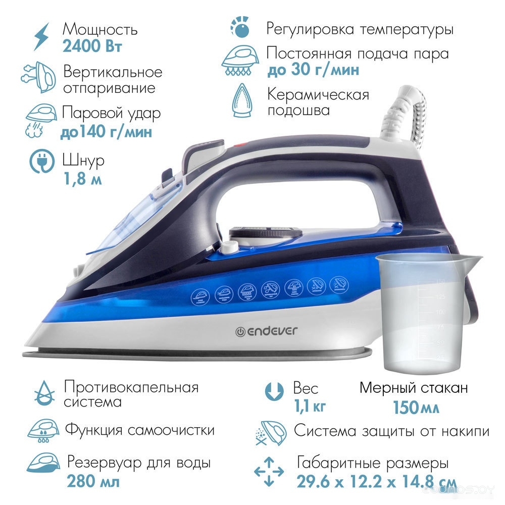 Утюг Endever Delta-218, фото 4