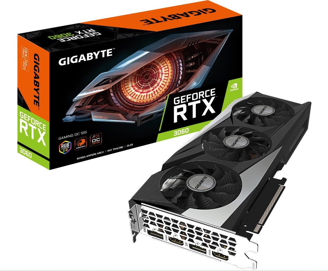 Видеокарта Gigabyte GeForce RTX 3060 Gaming OC 12GB GDDR6 GV-N3060GAMING OC-12GD, фото 2