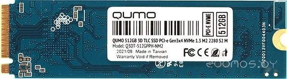 SSD Qumo Novation 3D TLC 512GB Q3DT-512GPPH-NM2
