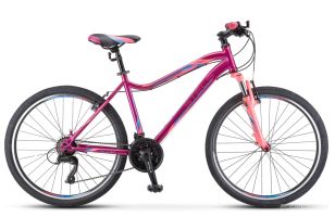 Велосипед Stels Miss 5000 V 26 V050 (16, фиолетовый/розовый, 2022)