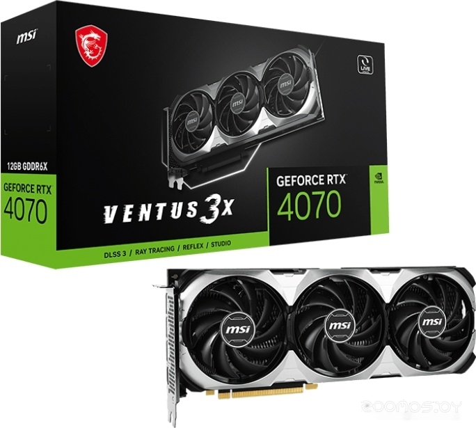Видеокарта MSI GeForce RTX 4070 Ventus 3X OC 12G, фото 2