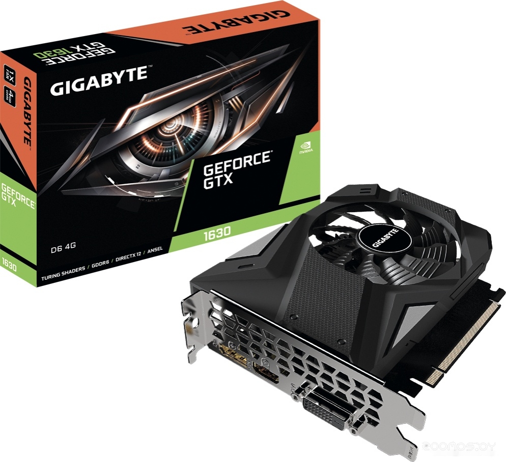 Видеокарта Gigabyte GeForce GTX 1630 D6 4G GV-N1630D6-4GD, фото 4