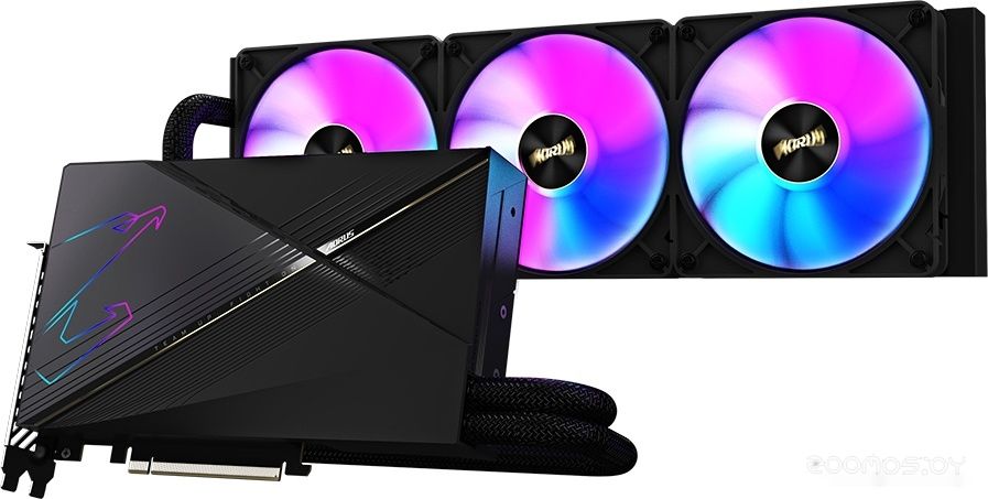 Видеокарта Gigabyte Aorus GeForce RTX 4080 16GB Xtreme Waterforce GV-N4080AORUSX W-16GD