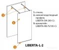 Душевая стенка Cezares LIBERTA-L-2-80-BR-Cr