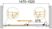 Душевая дверь Cezares Molveno-BF-1-110-C-Cr-IV