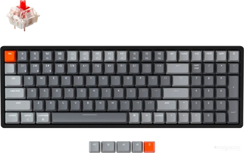 Клавиатура Keychron K4 V2 RGB K4-C1-RU (Gateron G Pro Red), фото 1