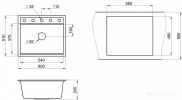 Кухонная мойка Granula KS-6003 (алюминиум)