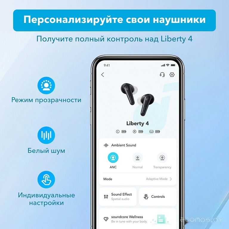 Наушники Anker SoundCore Liberty 4 (черный), фото 10