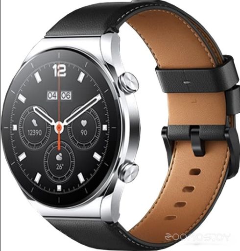 Умные часы Xiaomi Watch S1 (серебристый/черно-коричневый, международная версия)
