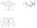 Умывальник Cersanit Moduo 50 Slim (S-UM-MOD50SL/1)