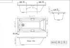 Ванна Triton Алекса 150x75 (с каркасом)