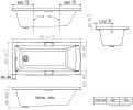 Ванна Triton Алекса 170x75 (с каркасом)