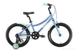 Детский велосипед Stark Foxy 18 2022 (синий/мятный)