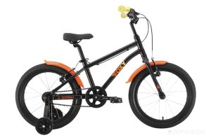 Детский велосипед Stark Foxy 18 2022 (черный/оранжевый/желтый)