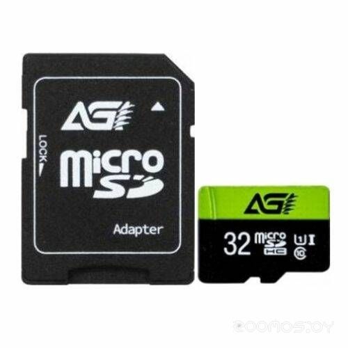 Карта памяти AGI TF138 microSDHC AGI032GU1TF138 32GB (с адаптером)