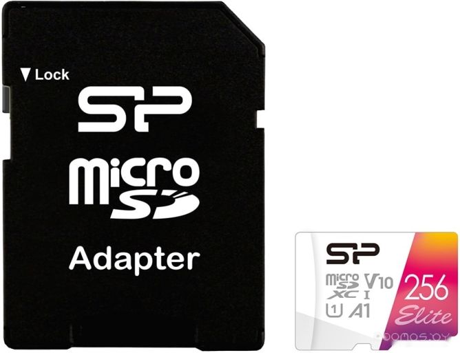 Карта памяти Silicon Power Elite A1 microSDXC SP256GBSTXBV1V20SP 256GB