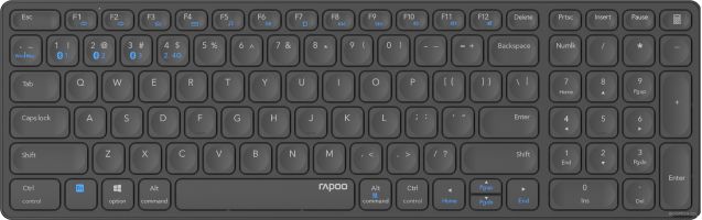 Клавиатура Rapoo E9700M (темно-серый)