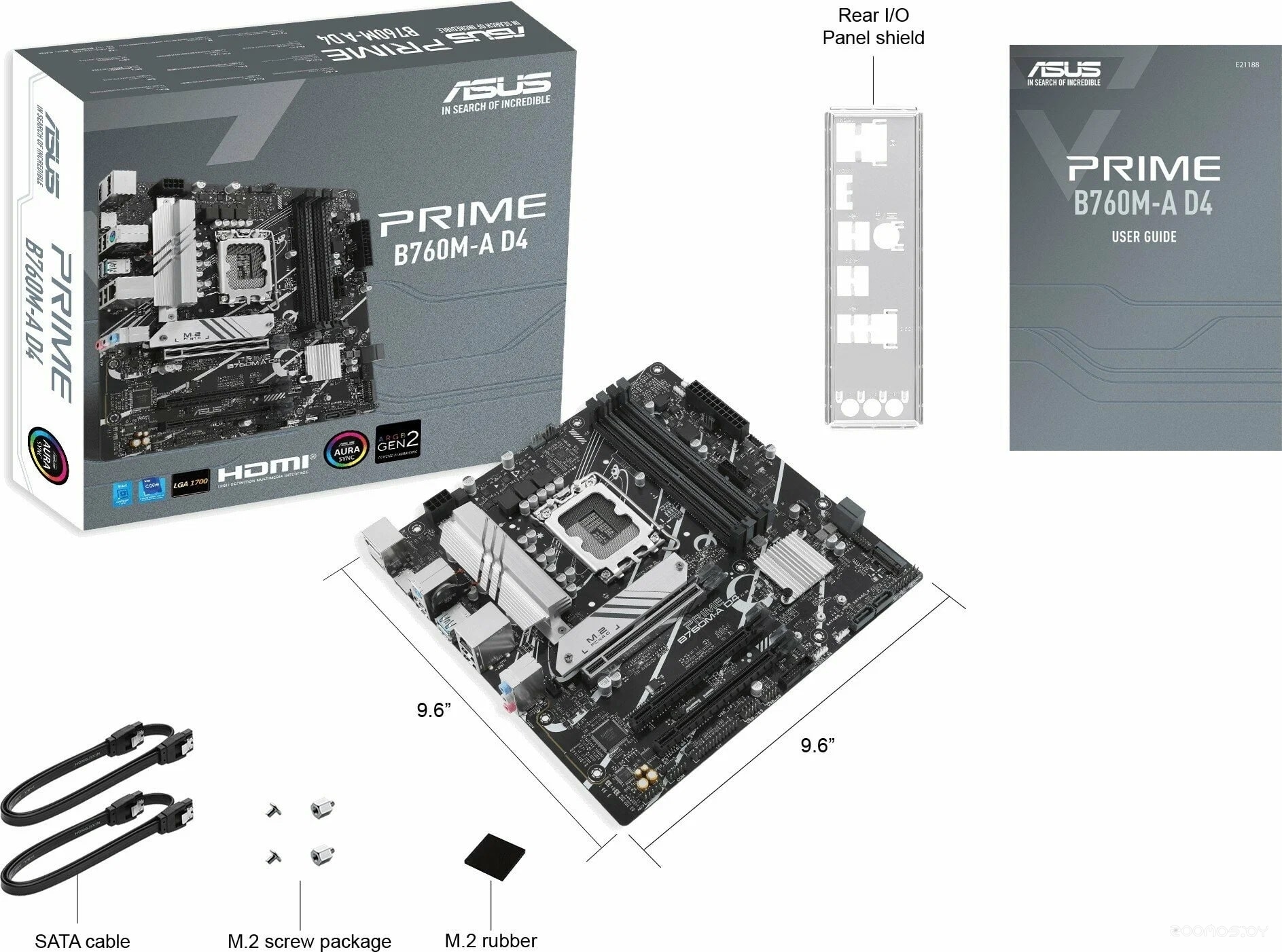 Материнская плата Asus Prime B760M-A D4, фото 3